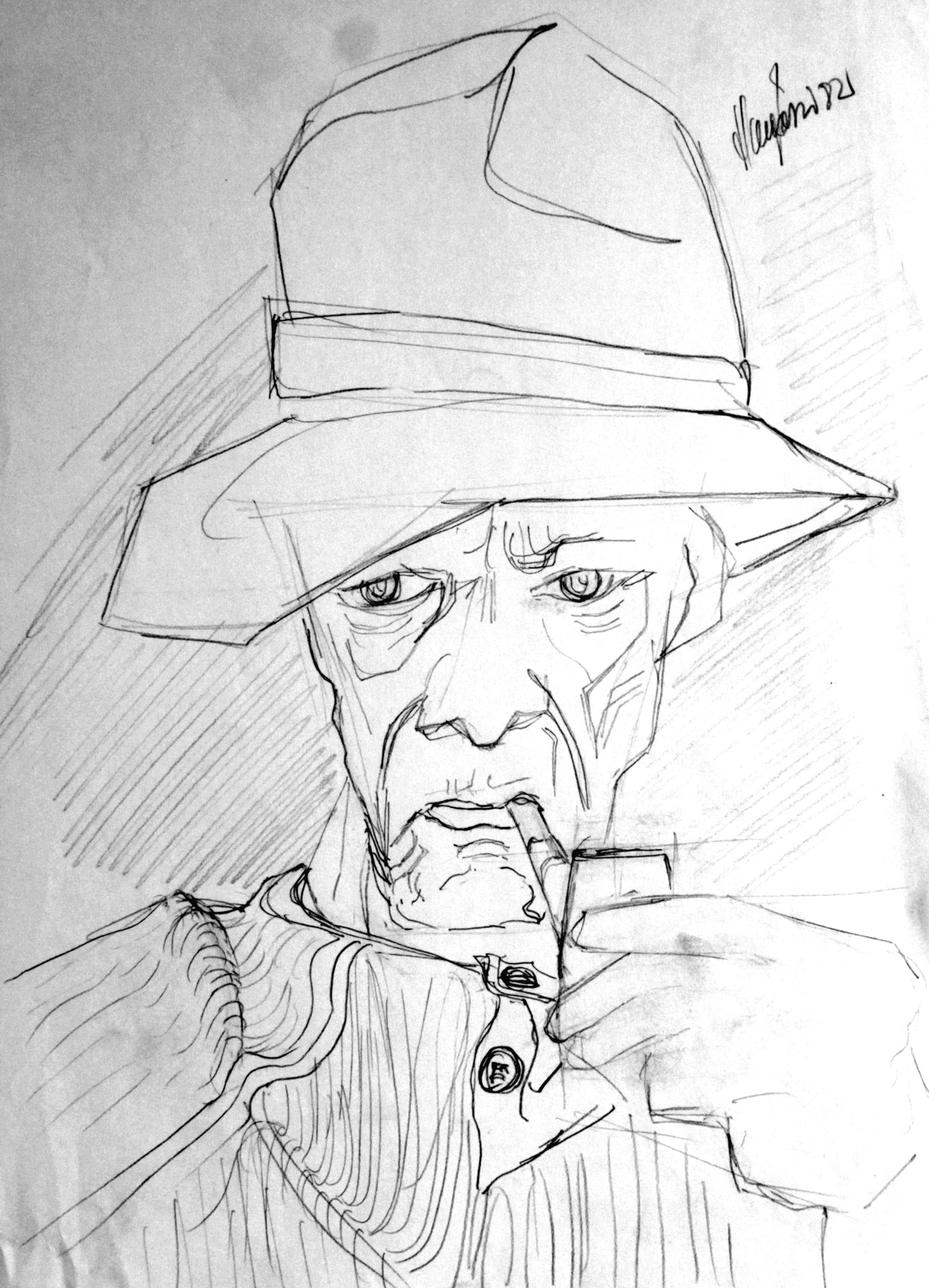Bauernportrait Studie