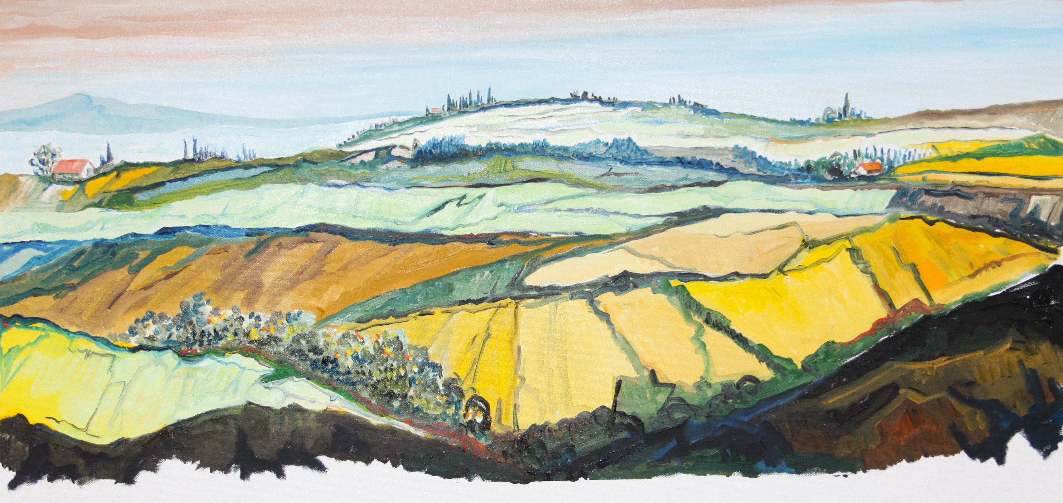 Italien Landschaft bei Pontececchio Pesaro Marken