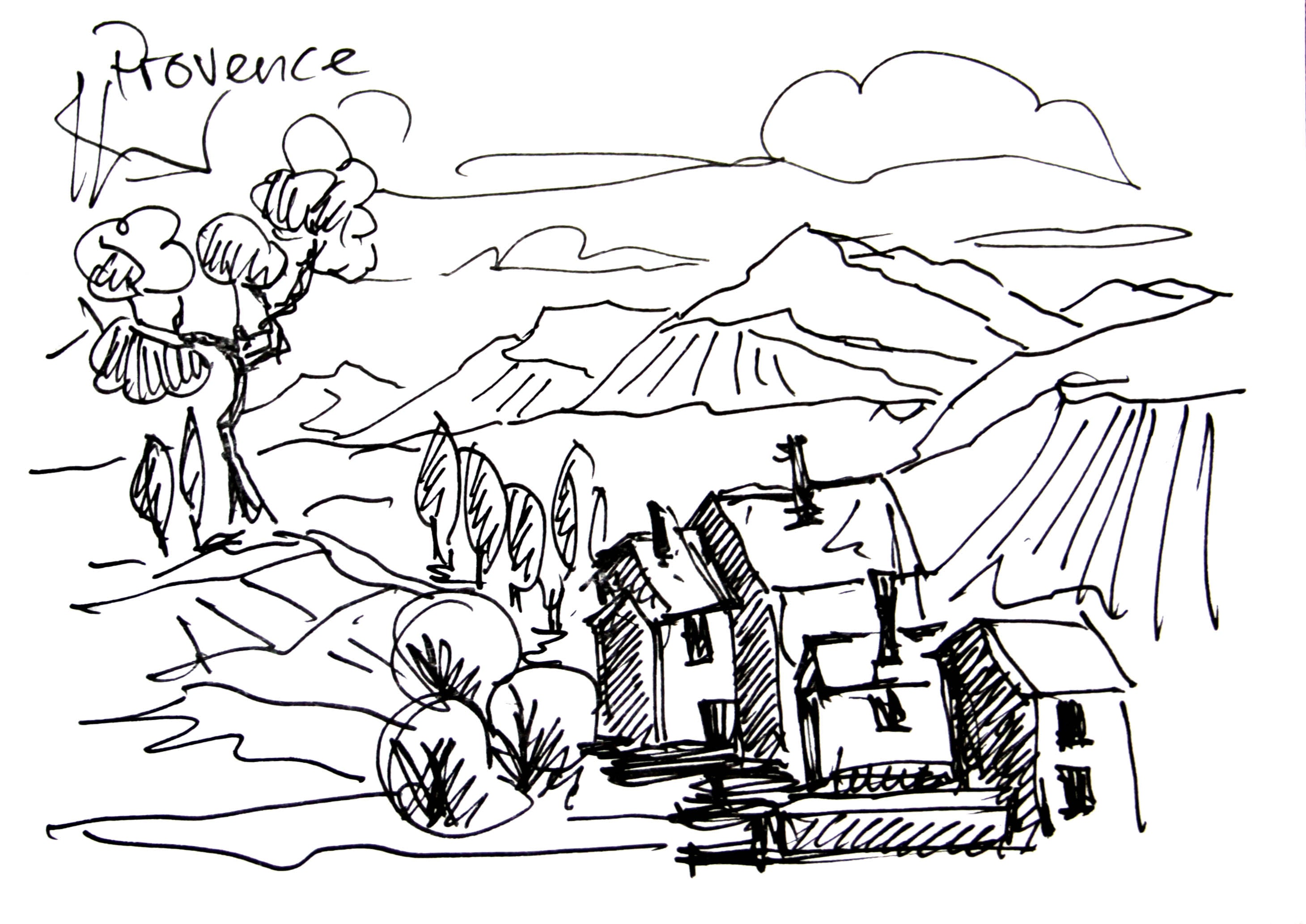 Provence Postkarte